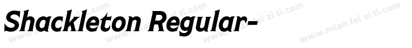 Shackleton Regular字体转换